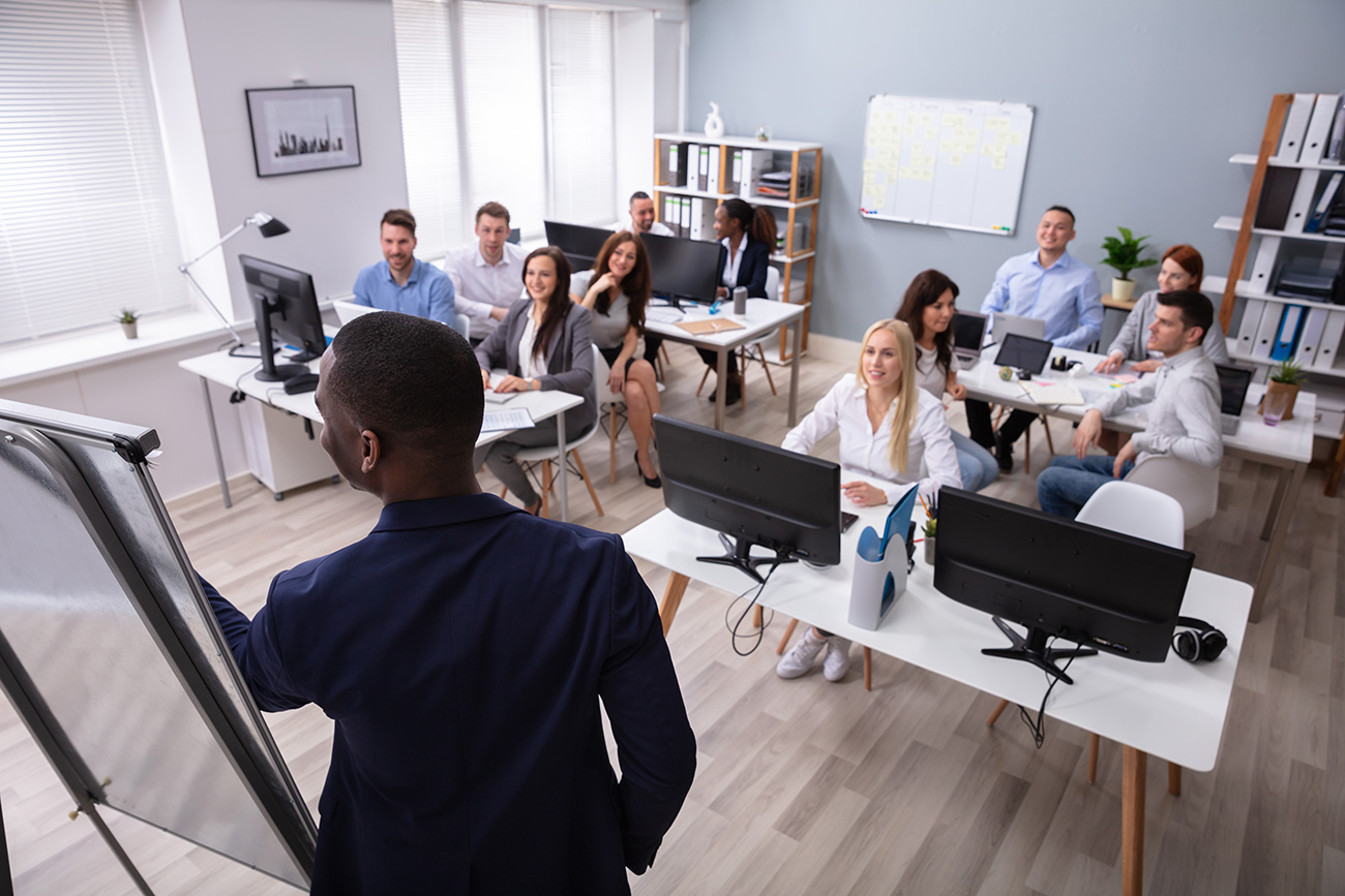 Image représentant une classe de formation