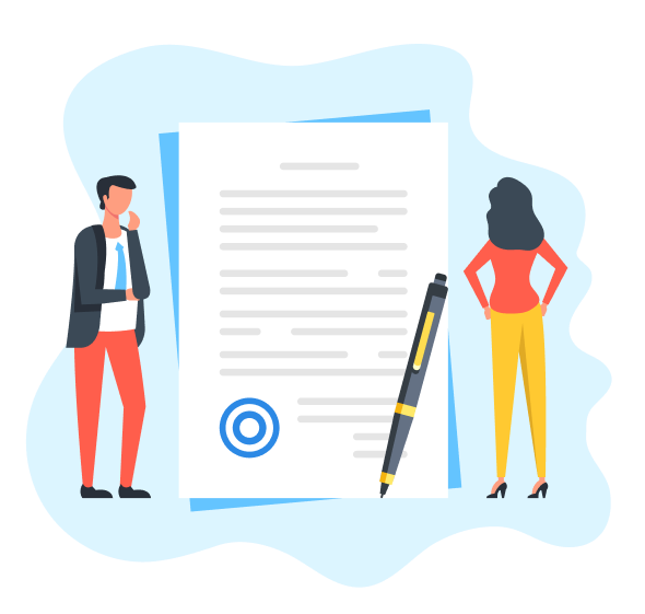 Un contrat d'apprentissage entre le centre de formation et l'entreprise et l'apprenti.